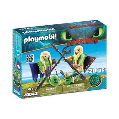 PLAYMOBIL 70042, CHUSCO Y BRUSCA CON TRAJE VOLADOR