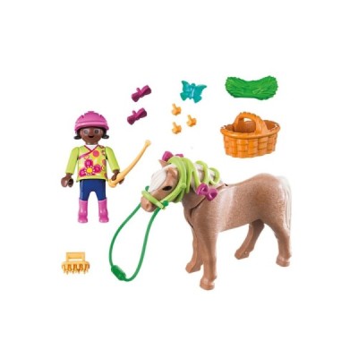 PLAYMOBIL 70060, Niña con Poni