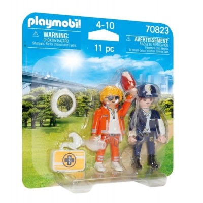 Playmobil 70823, Duo Pack Doctor y Policía