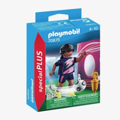 Playmobil 70875, Futbolista con muro de gol