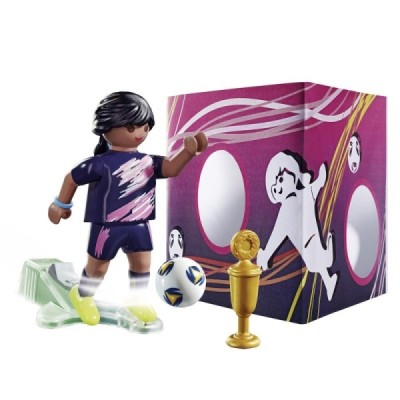 Playmobil 70875, Futbolista con muro de gol