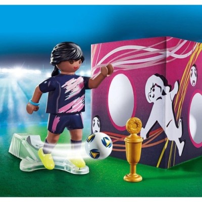 Playmobil 70875, Futbolista con muro de gol
