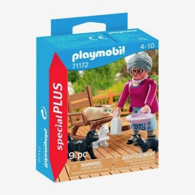 Playmobil 71172, Abuela con gatos
