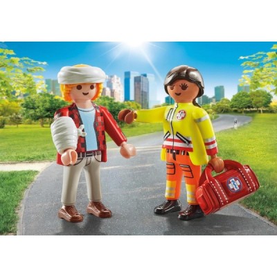 Playmobil 71506, Paramédico con paciente