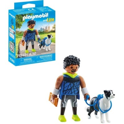 Playmobil 71740, Corredor con Border Collie