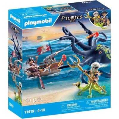 Playmobil 71419, Batalla con pulpo gigante