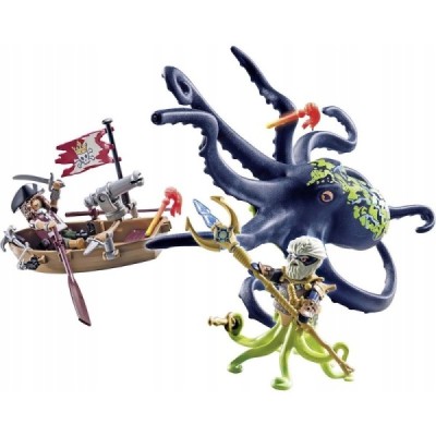Playmobil 71419, Batalla con pulpo gigante