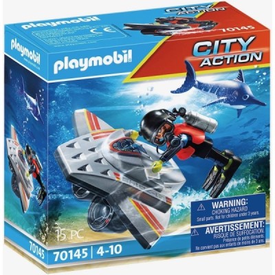 Playmobil 70145, Rescate Marítimo: Scooter de Buce