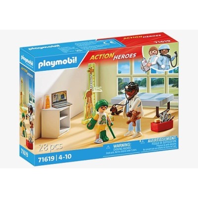Playmobil 71619, Pediatra con osito de peluche