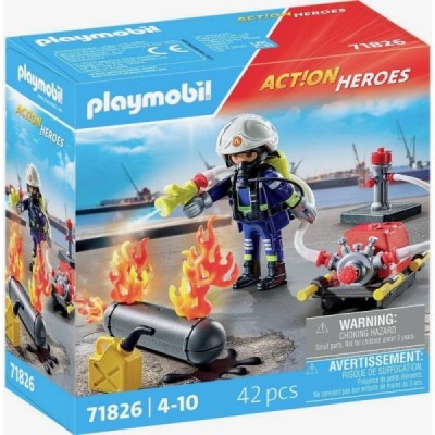 Playmobil 71826, Bombero con bomba de agua