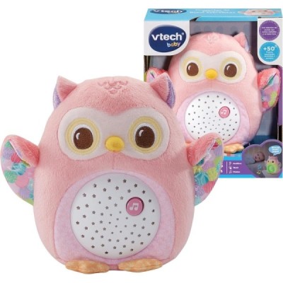 Proyector Peluche Búho Estrellitas Rosa Vtech