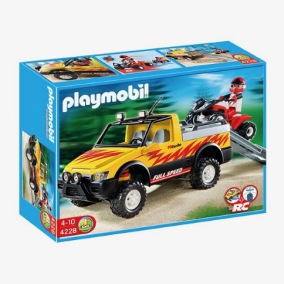 Playmobil 4228, Pick-Up con Quad de Carreras