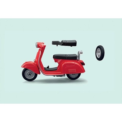 Playmobil 71620, Taller Vespa, estilo retro