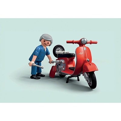 Playmobil 71620, Taller Vespa, estilo retro