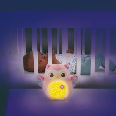 Proyector Peluche Búho Estrellitas Rosa Vtech