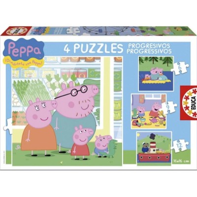 PUZZLE PROGRESIVOS PEPPA PIG 6-9-12-16