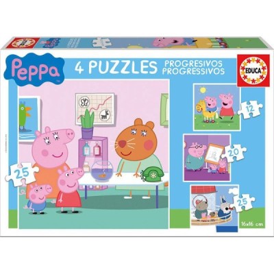 PUZZLE, PROGRESIVOS PEPPA PIG 12-16-20-25