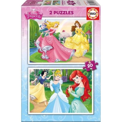 EDUCA: PUZZLE 2X20 PZAS., DISNEY PRINCESS