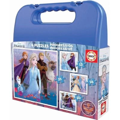 PUZZLE MALETA FROZEN 2 PROGRESIVOS 12-16-20-25 p