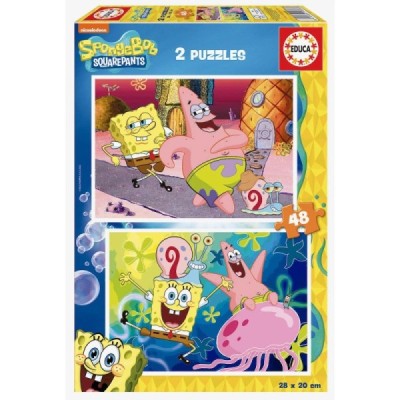 Puzzle 2x48 BOB ESPONJA