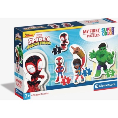 MY FIRST PUZZLES 3-6-9-12 SPIDEY MARVEL