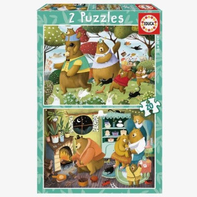 Puzzle 2X20 pzas. CUENTOS DEL BOSQUE