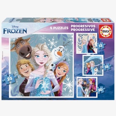 Puzzle PROGRESIVOS FROZEN  12-16-20-25