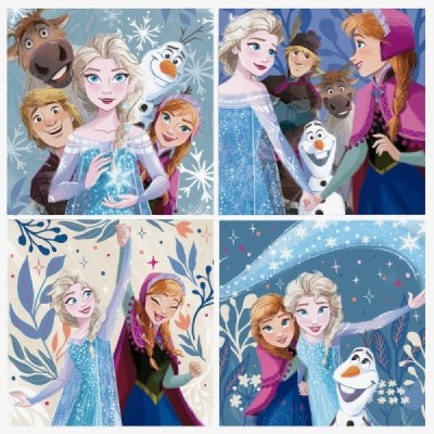 Puzzle PROGRESIVOS FROZEN  12-16-20-25