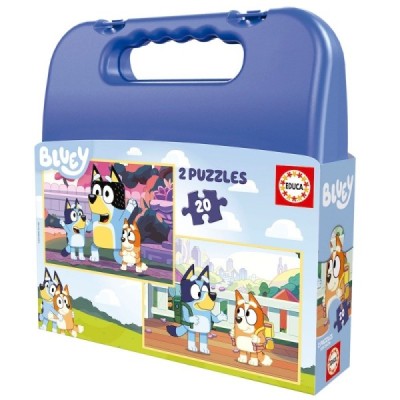 Puzzle MALETA 2x20 pzas. BLUEY