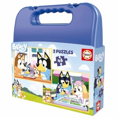 Puzzle MALETA 2X48 BLUEY