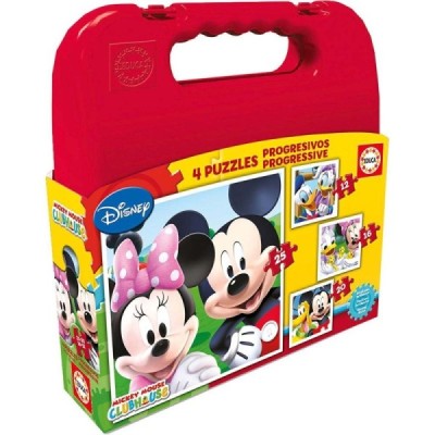 PUZZLE, MALETA PUZZLES PROGRESIVOS MICKEY MOUSE 12