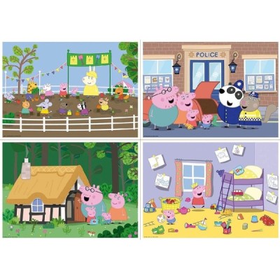 PUZZLE MULTI 4 JUNIOR PEPPA PIG 20-40-60-80