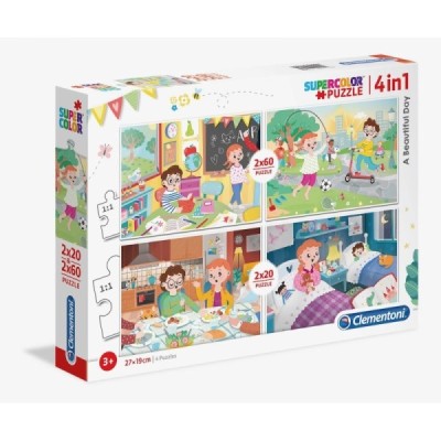 PUZZLE 2x20+2x60 pzas. Un Buen Día