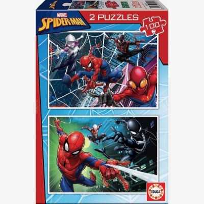PUZZLE, 2x100 SPIDER-MAN