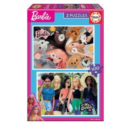 Puzzle 2x100 pzas. BARBIE