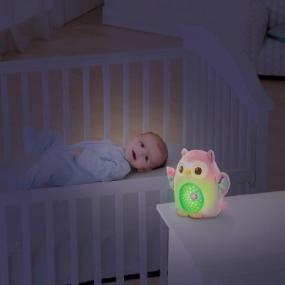 Proyector Peluche Búho Estrellitas Rosa Vtech