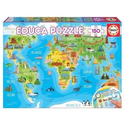 PUZZLE 150 MAPAMUNDI MONUMENTOS