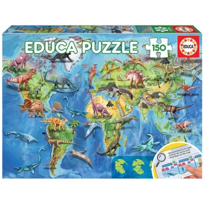 Puzzle 150 MAPAMUNDI DINOSAURIOS C/LÁMINA
