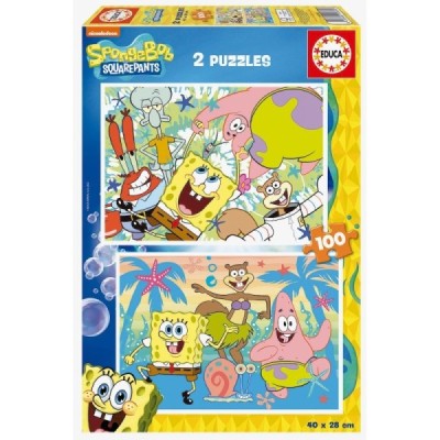 Puzzle 2x100 pzas. BOB ESPONJA