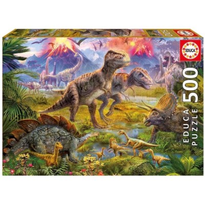 PUZZLE 500 Pzas. ENCUENTRO DE DINOSAURIOS
