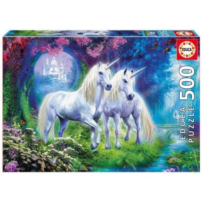 PUZZLE 500 Pzas. UNICORNIOS EN EL BOSQUE