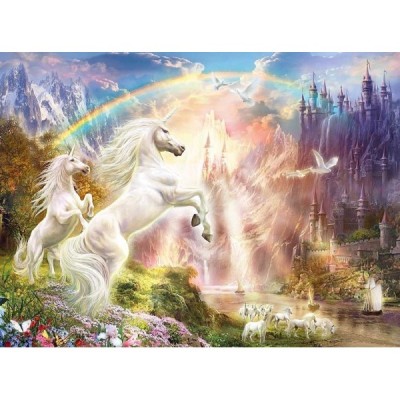 Puzzle 500 pzas. Puesta de sol con Unicornio