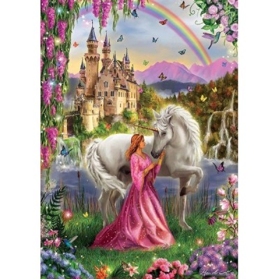 PUZZLE 500 pzas. HADA Y UNICORNIO