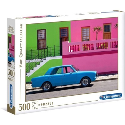 Puzzle 500 pzas. Coche azul
