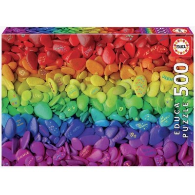 Puzzle 500 pzas. PIEDRAS DE COLORES