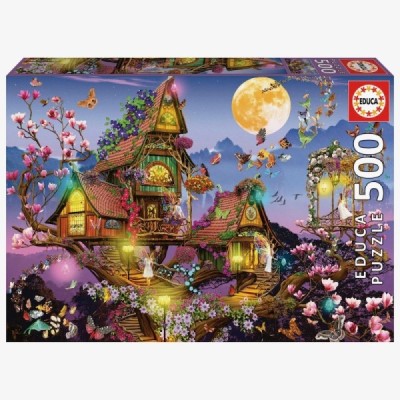 Puzzle 500 pzas,  CASA DE LAS HADAS