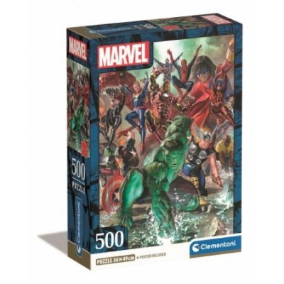 Puzzle 500 pzas. MARVEL COMPACT BOX