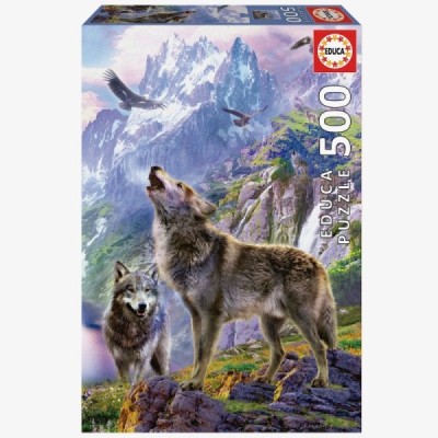Puzzle LOBOS EN LAS ROCAS 500