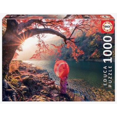 PUZZLE 1000 AMANECER EN EL RÍO KATSURA, JAPÓN