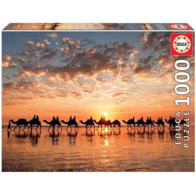 PUZZLE 1000 ATARDECER DORADO EN CABLE BEACH, AUSTR